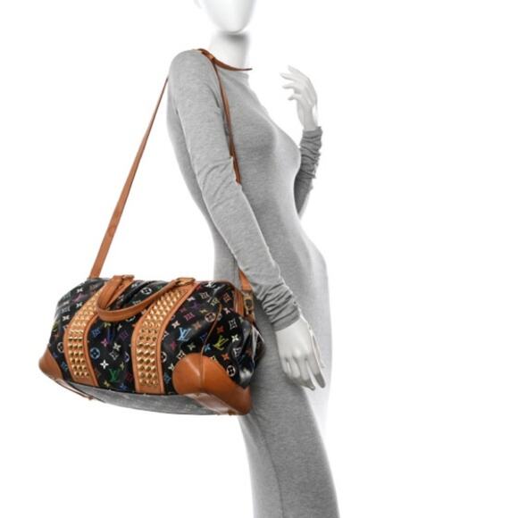 Authentic Louis Vuitton Black Multicolor Courtney MM HandbagTR1180 - Picture 11 of 11